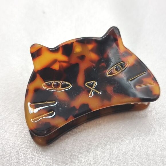 New FREE PEOPLE kitten hair claw clip tortoise - Picture 4 of 7